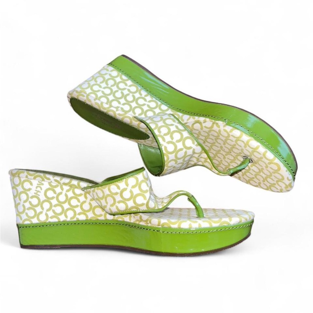 Coach Lime Patterned Women's Sandals - image 6